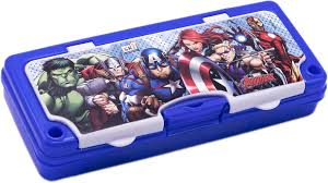 SKI Champion White Board Marker Avengers Art Plastic Pencil Box (Avengers)