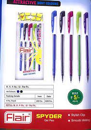 Flair Spyder Gel Pen (Pack of 10)