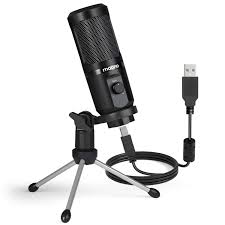Maono AU-PM461TR USB Condenser Mic for PC and Singing Recording Microphone with Mic Gain for Gaming, Podcast, Studio, Vlogging