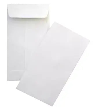 Genric 10x4.5 inch White Envelopes (Pack of 100) - Image #1