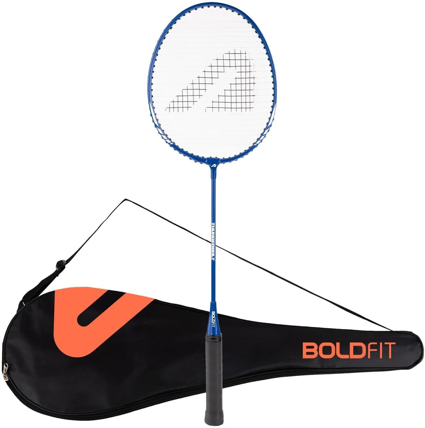 BOLDFIT Badminton Racquet with Cover Blue Strung Badminton Racquet (ASL)
