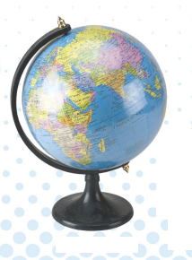 Kebica Globes G8-8 Black Stand for Students,Educational World Globe for Kids/Political Globe/Office Globe/Globe for Kids