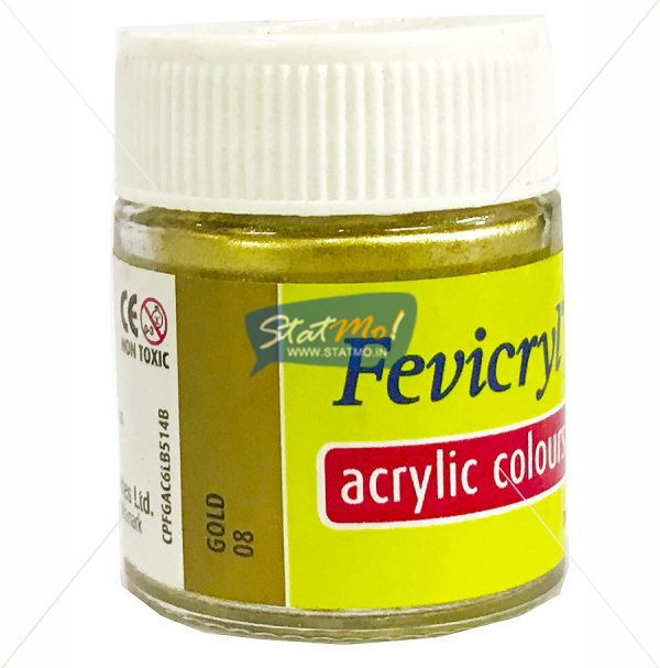 Pidilite Fevicryl Acrylic Gold and Silver Powder Colour 5GM