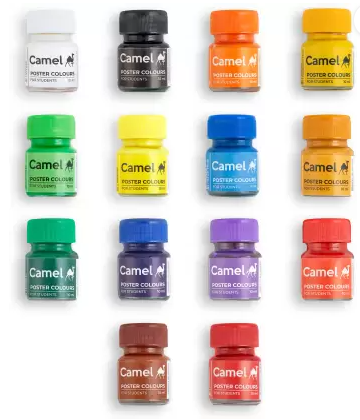 Plastic Crayons | Camlin | 14 Shades | Extra Smooth & More Bright