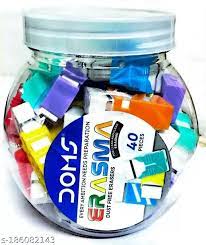 DOMS ERASMA ERASER 40 PCS JAR