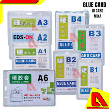 Digismart Glue Cards ( Pack of 50 Pcs) Clear  ID Card Name Badge Holder Waterproof for Offices, Schools, Conferences, Seminars