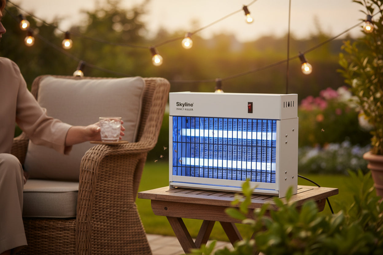 Skyline Insect Killer with Dual 10W Tubes – 1.25 ft Effective Bug Zapper VTL-8001