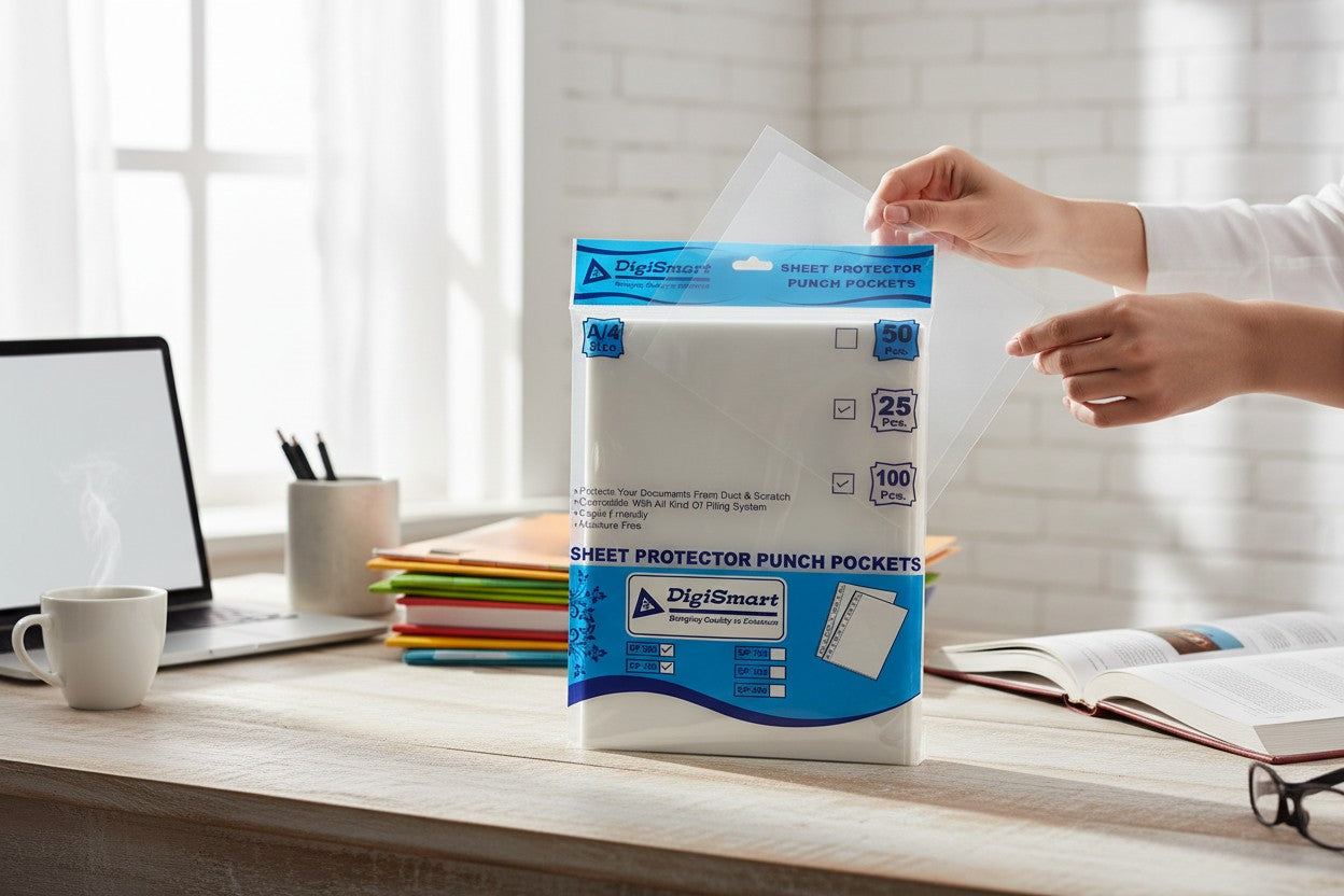 Digismart Sheet protectors A4 30 Microns ( 100 sheets / packet )