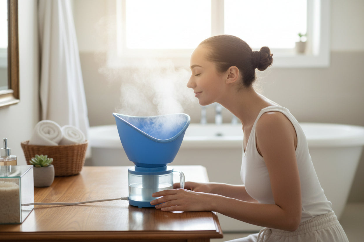 Skyline Steam Inhaler 200ml Breathe Easy with Soothing Steam Therapy VTL-9922