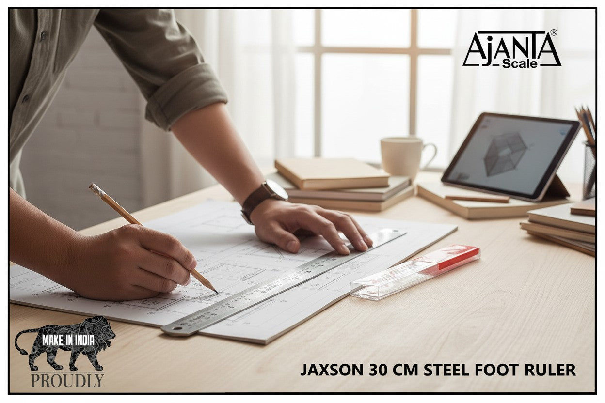 Ajanta Jaxson ruler stainless steel 30cm