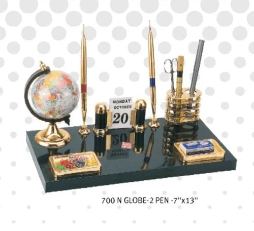 Black Wooden Pen Stand No-700 Globe -2T-7" X 13", for Office