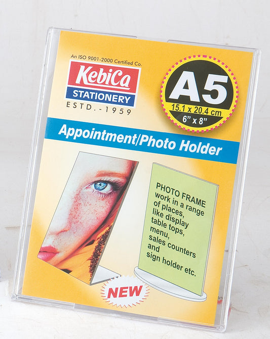 Kebica Appointment Photo Holder A-5 L SHAPE IM STAND (20.4x15.1 CM)6