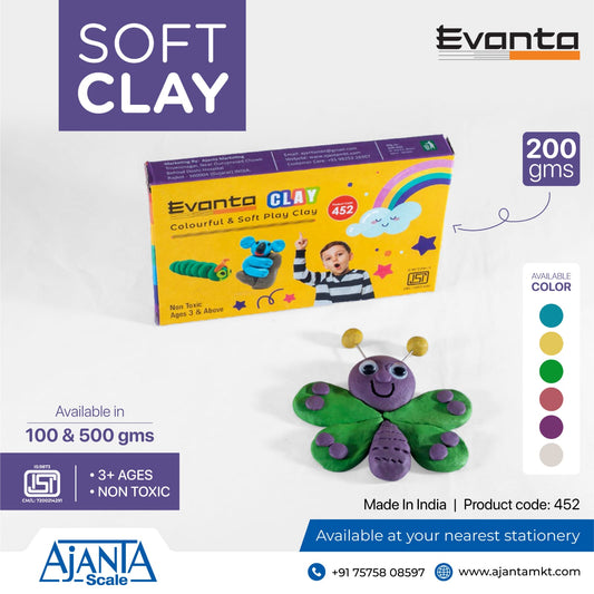 Ajanta Evanta Play Clay 200gms No. 452 - Scoffco