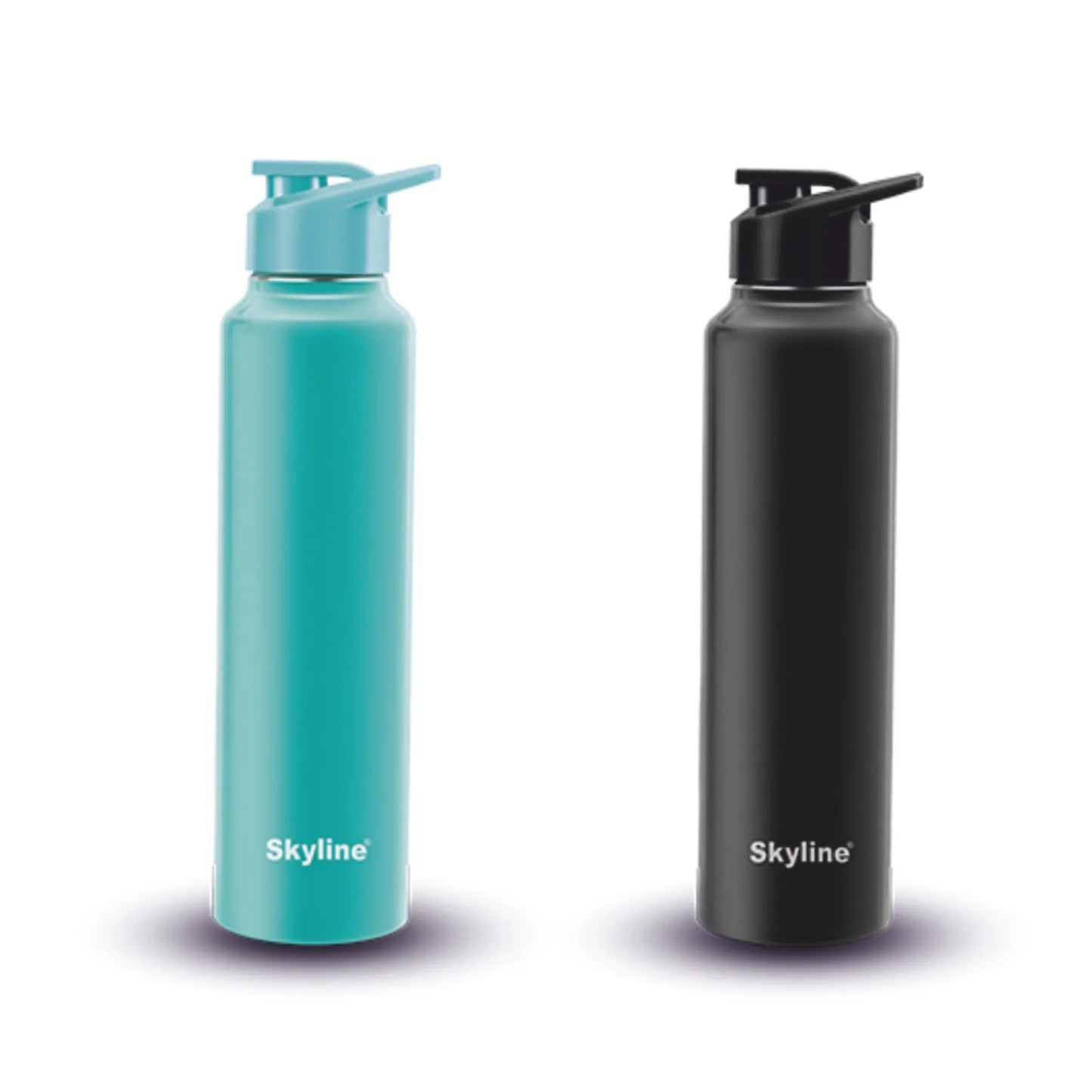 Skyline 2-Pack Stainless Steel Water Bottles | 1L Each | Durable, Leak-Proof & Travel-Friendly