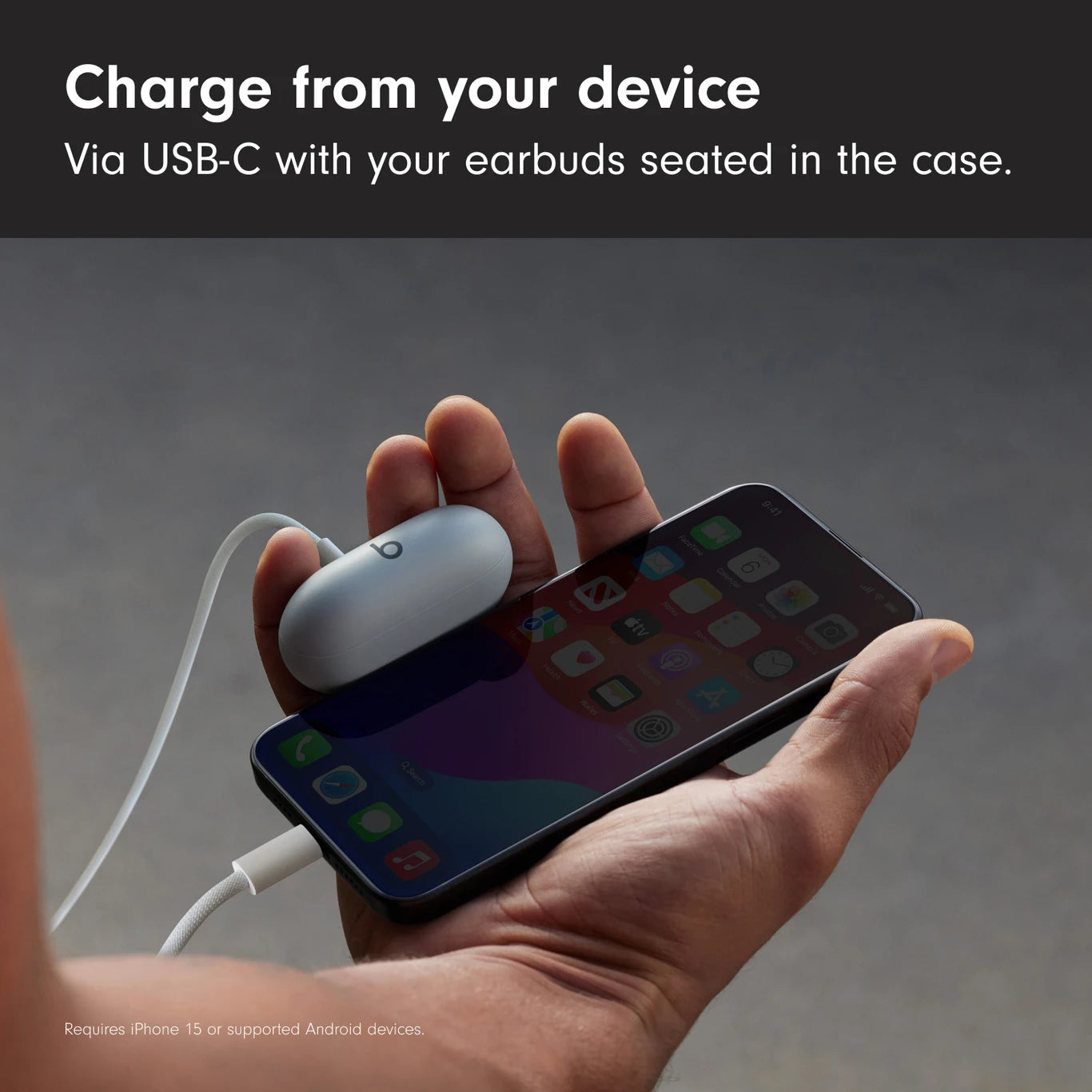 Beats Solo Buds — Wireless Bluetooth Earbuds | 18 Hours of Battery Life | Apple & Android Compatibility | Built-in Microphone - Matt Black