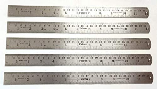 Ajanta Sakshi ruler stainless steel 30cm - Scoffco