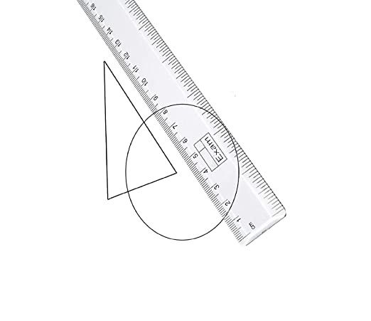 Ajanta Evanta Plastic Scale/Ruler 30cm - Scoffco