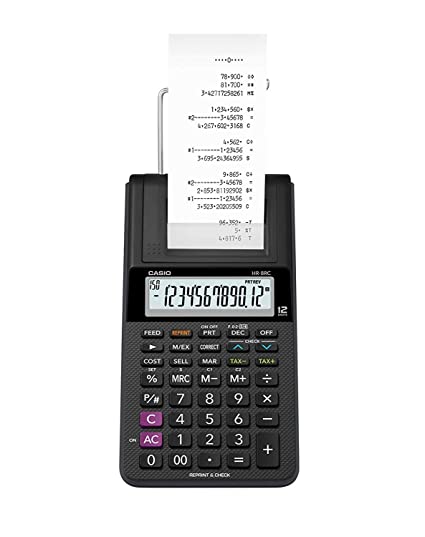 Casio Printing Calculator Mini Desk Type HR-8RC