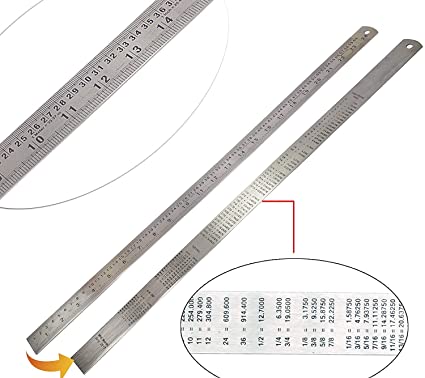 Ajanta Sakshi ruler stainless steel 30cm - Scoffco