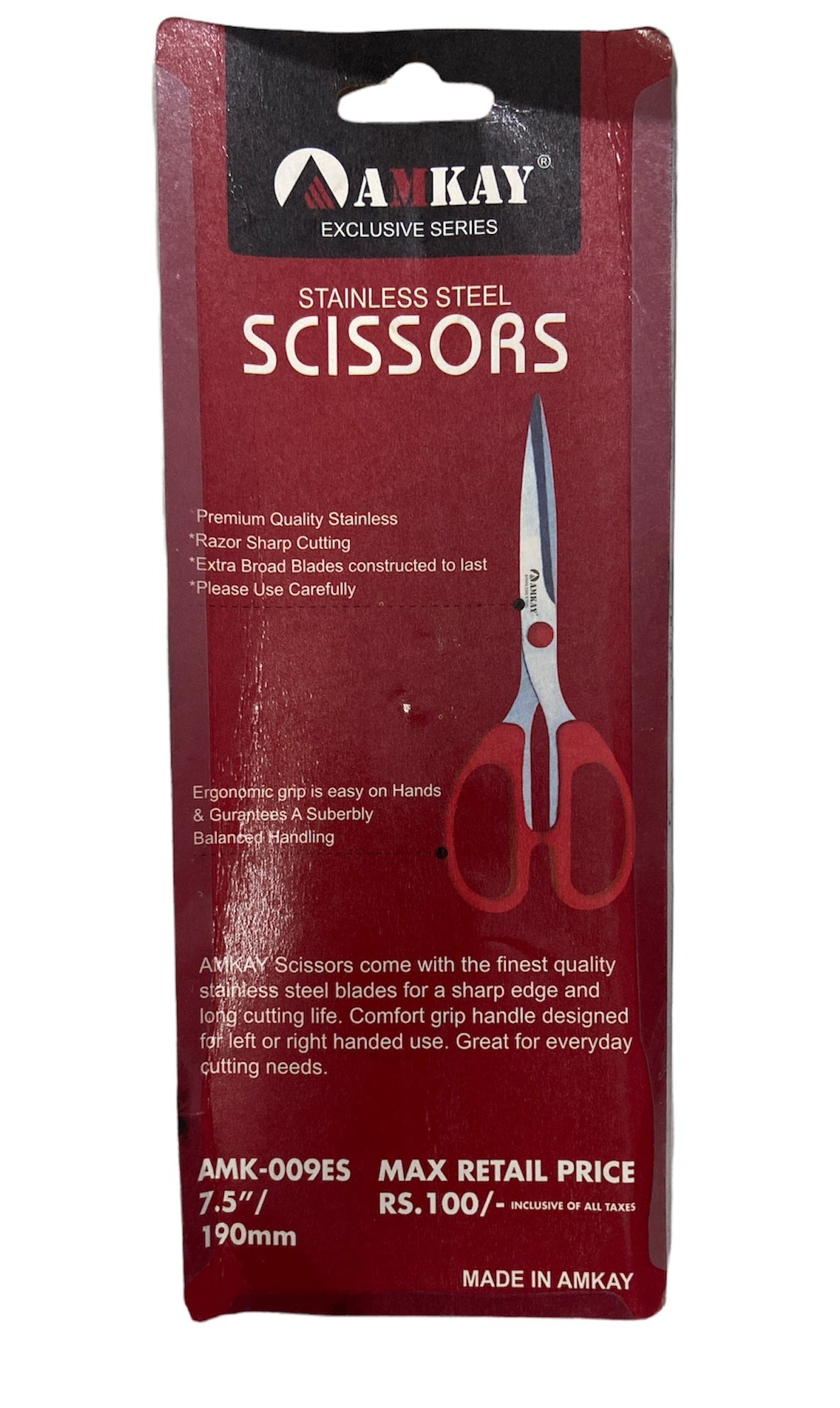 Amkay Scissor 009, 7.5 Inch - Scoffco