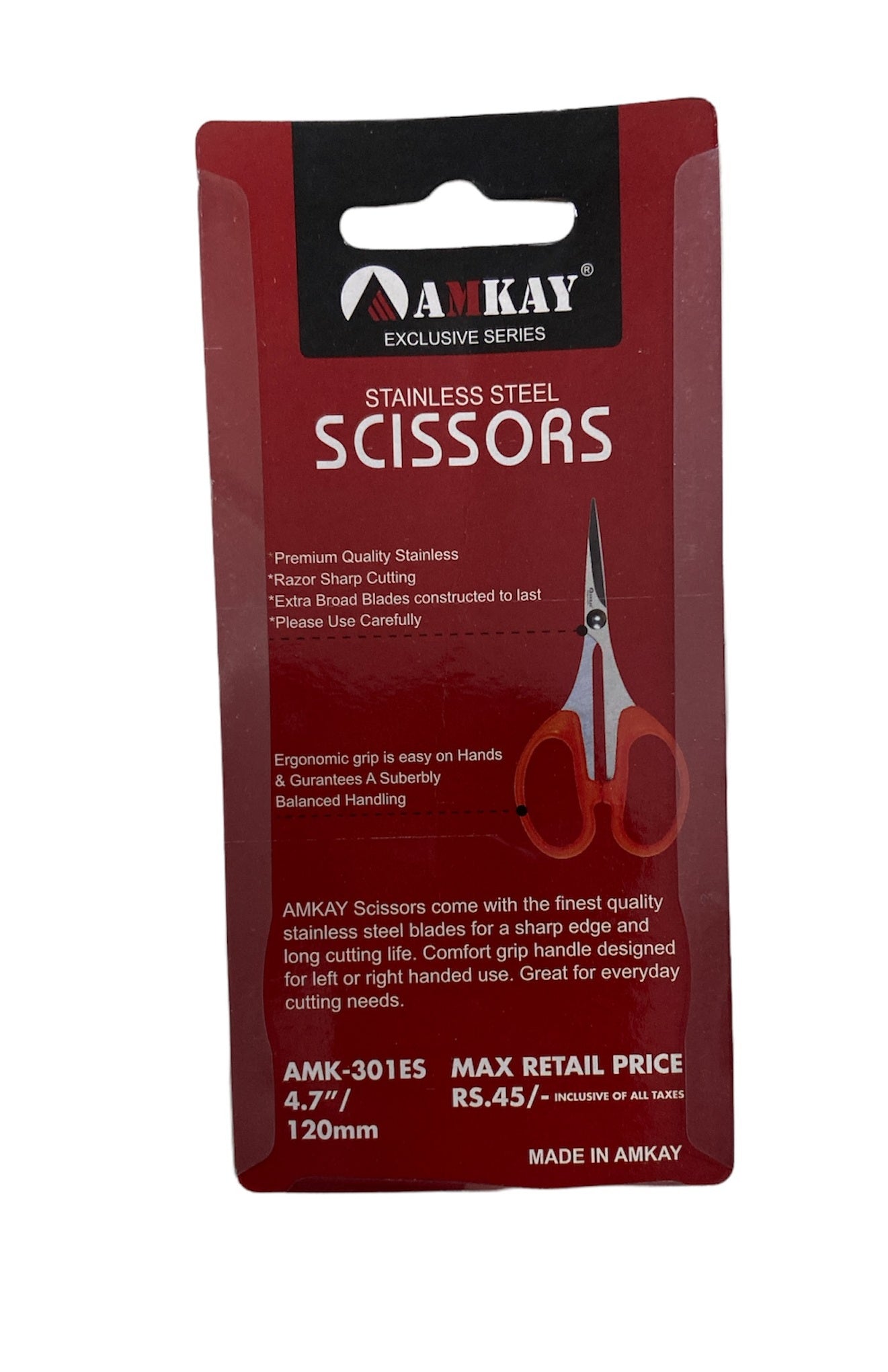 Amkay Scissor 301, 4.7 Inch - Scoffco