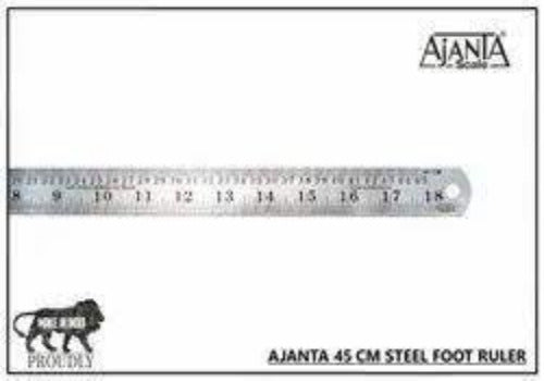 Ajanta ruler stainless steel 45cm - Scoffco