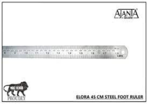 Ajanta Elora Ruler Stainless Steel 45cm - Scoffco