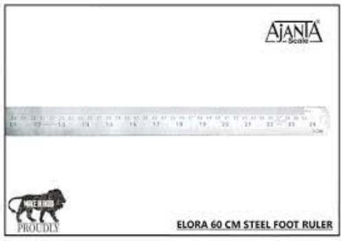 Ajanta Elora Ruler Stainless Steel 60cm ( 24 INCH ) - Scoffco