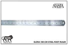 Ajanta elora ruler stainless steel 100cm - Scoffco