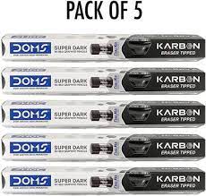 DOMS KARBON PENCIL 5 PCS PACK - Scoffco