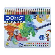 DOMS 24 SHADES COLOUR PENCIL FULL SIZE