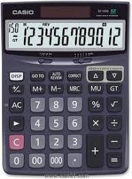 Casio DJ-120D 150 Steps Check and Correct Desktop Calculator with Bigger Screen/Keys (12 Digit), Black - Scoffco