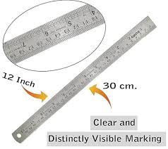 Ajanta Jaxson ruler stainless steel 30cm - Scoffco