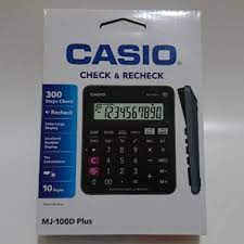 Casio MJ-100D 150 Steps Check and Correct Desktop Calculator with Bigger Screen/Keys (12 Digit), Black - Scoffco