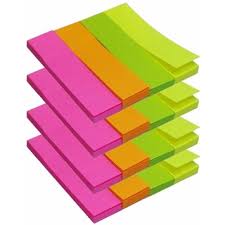 Amkay Paper Sticky flag for Note pad/Page Neon Colours 4x3 - Scoffco