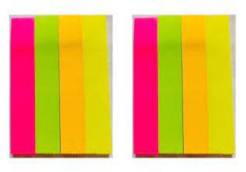 Amkay Paper Sticky flag for Note pad/Page Neon Colours 4x3 - Scoffco